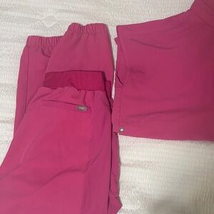 Figs Vibrant Pink Medical Scrub Set